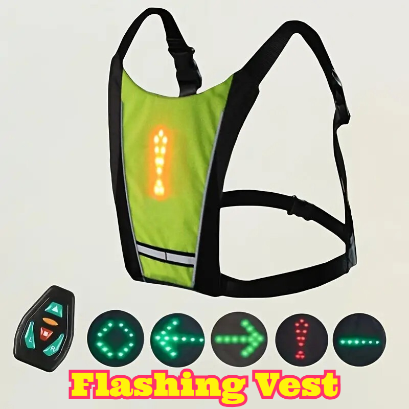 Running Visibility Gear - Светодиодный сигнальный жилет с дистанционным управлением,