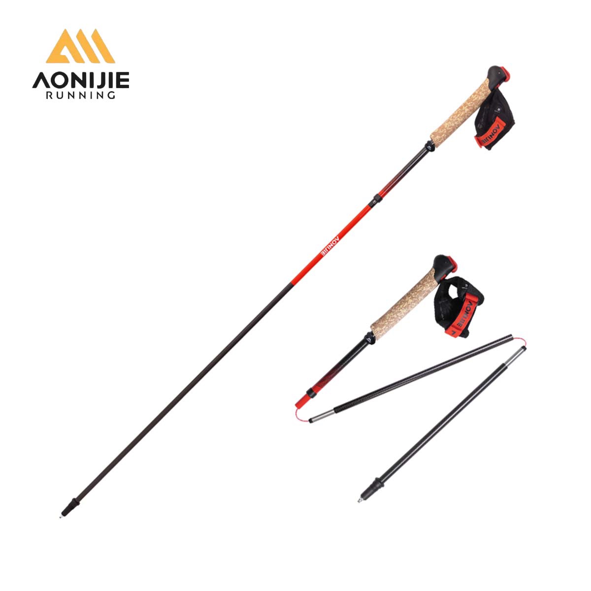 Trekking Pole Carbon - 2 шт. складных карбоновых треккинговых палок