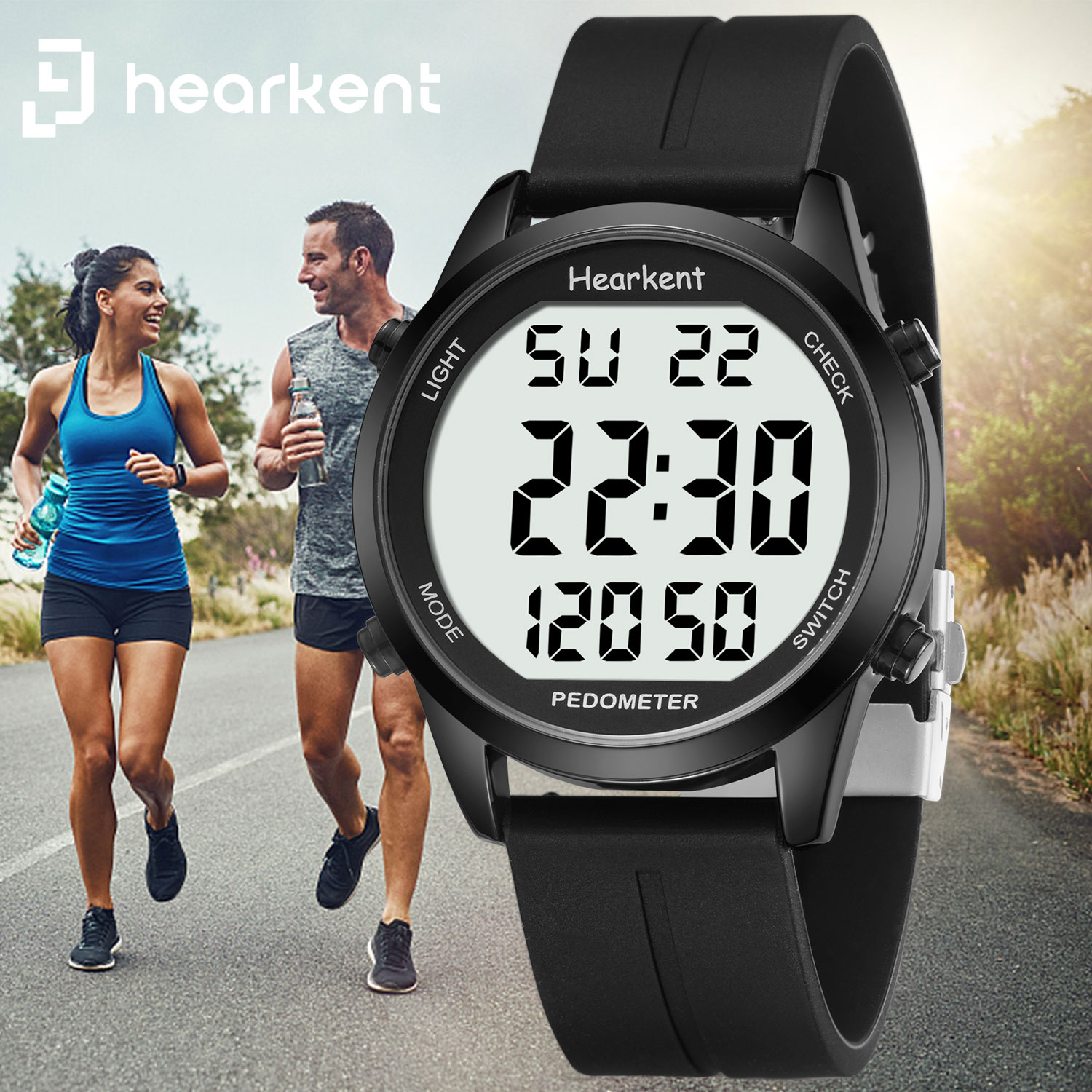 Running Watch - Часы с шагомером Hearkent для мужчин