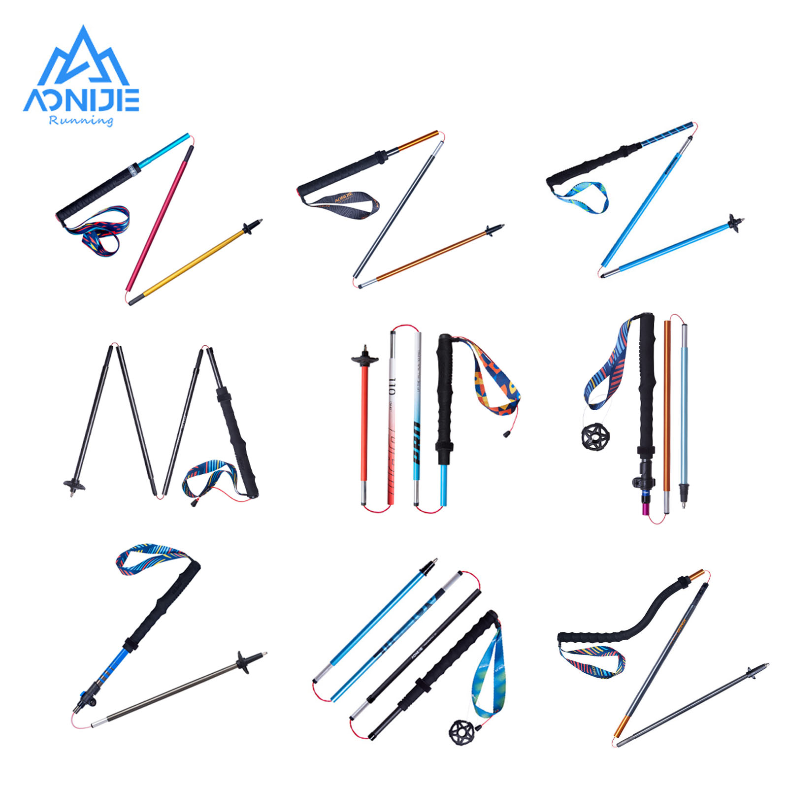 Trekking Pole Carbon - 2шт AONIJIE все виды походов треккинговые