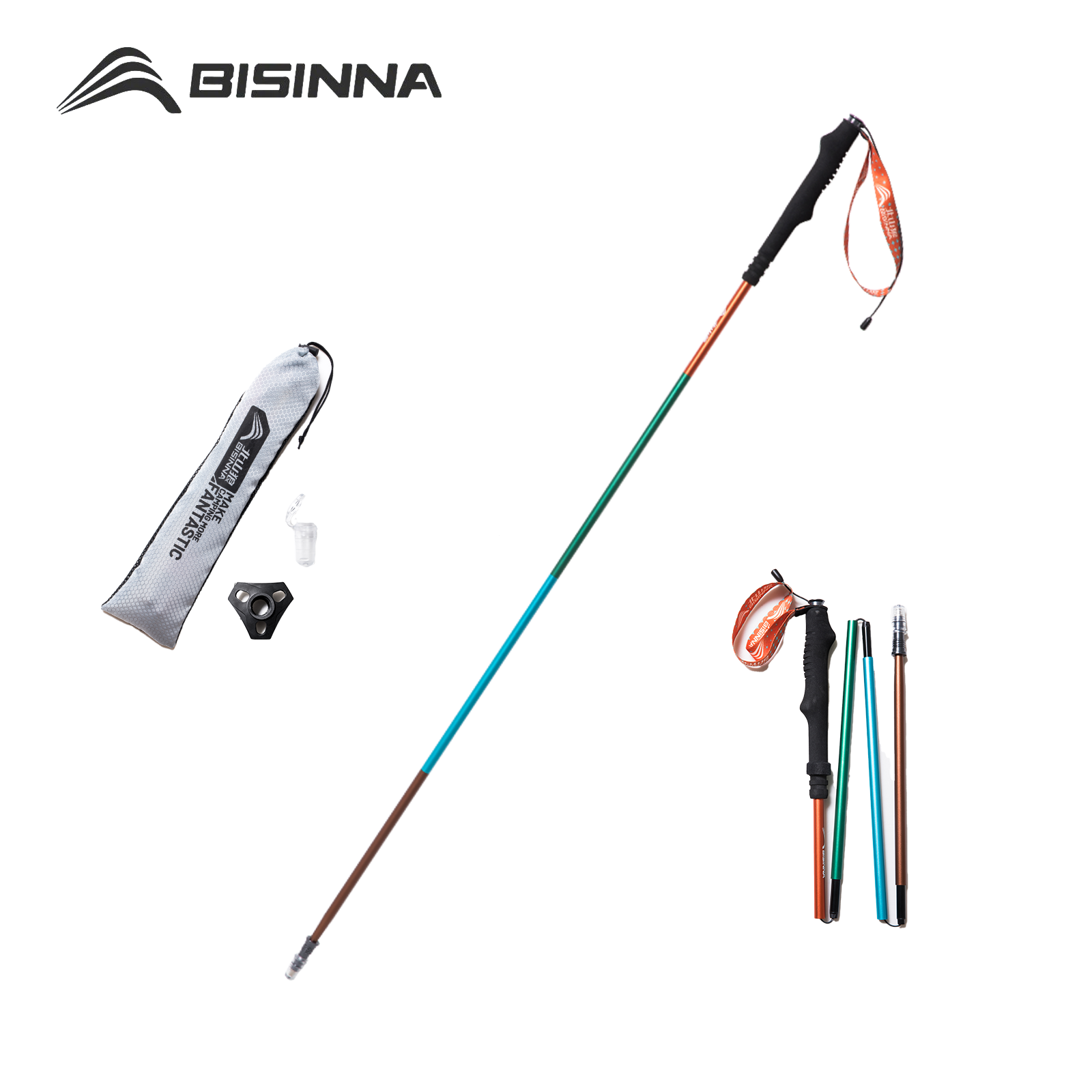 Trekking Pole Carbon - BISINNA 2 шт. Ультралегкие треккинговые палки