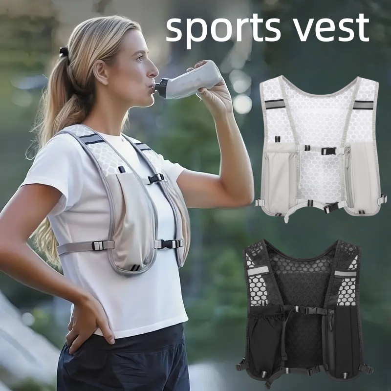 Hydration Vest - Универсальный спортивный жилет-рюкзак для бега, водонепроницаемый,