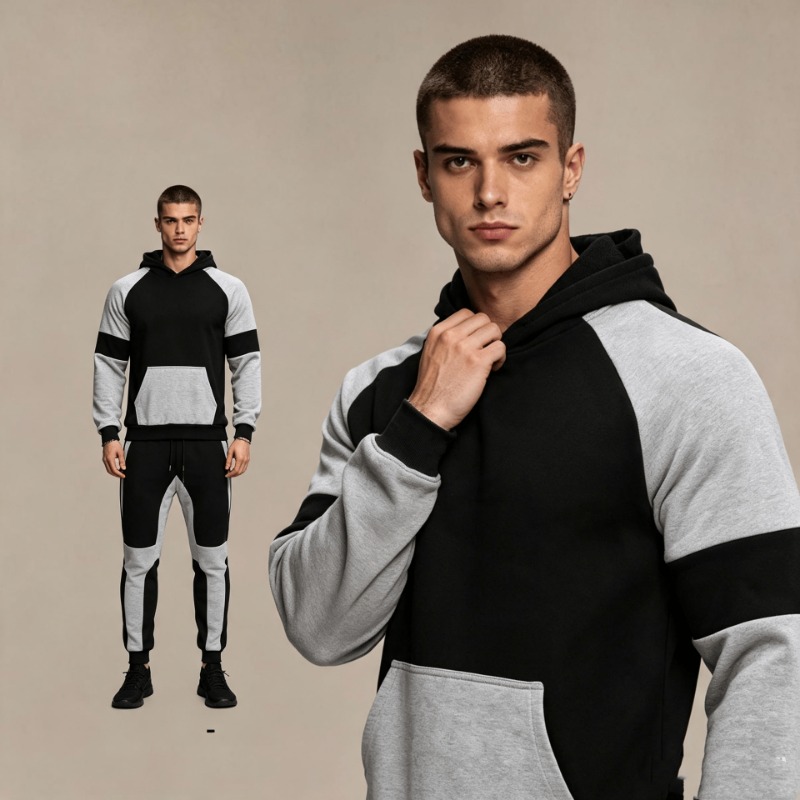 Joggers Pants - Мужской комплект из худи с цветными