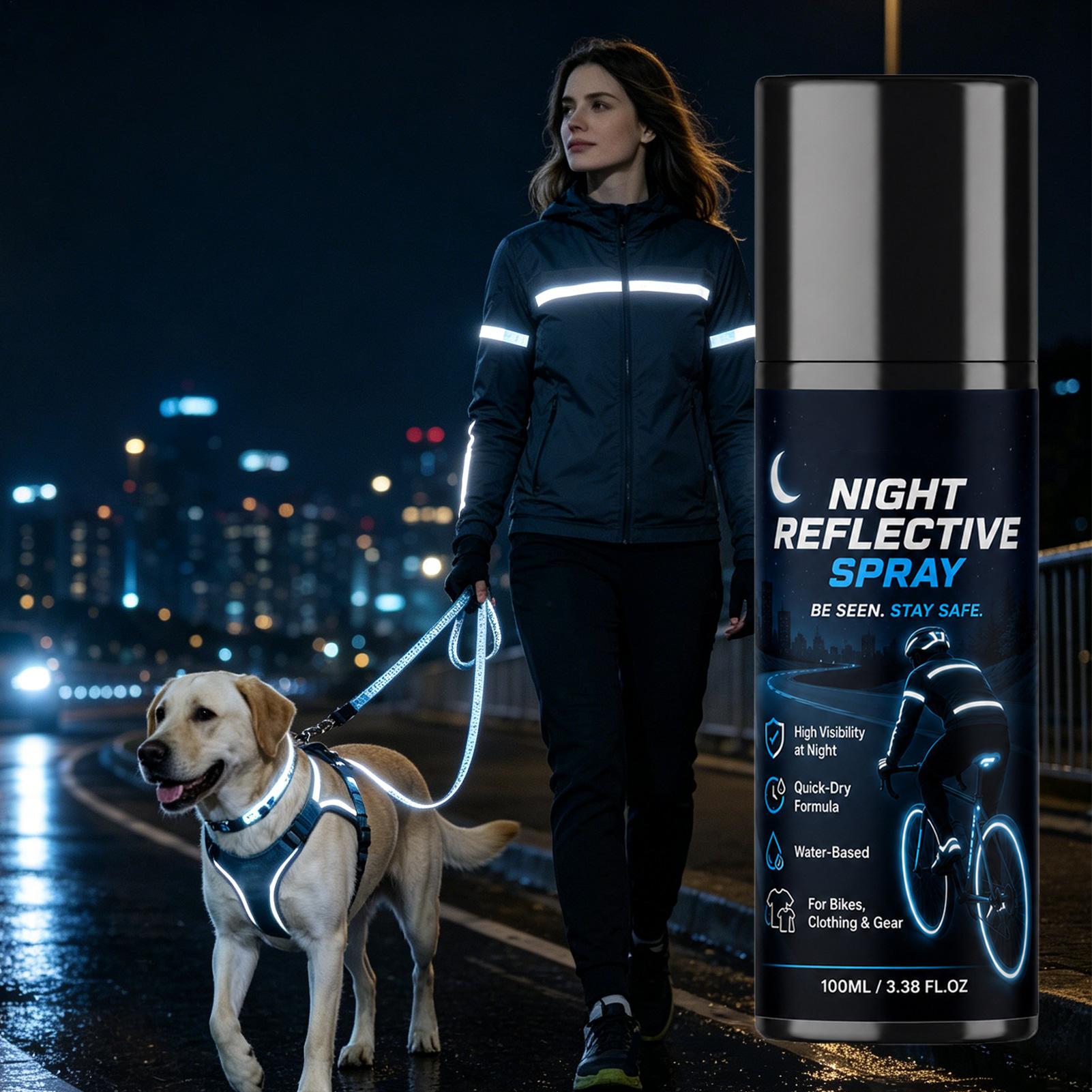 Светоотражающий спрей для нане – обзор и цена Running Visibility Gear