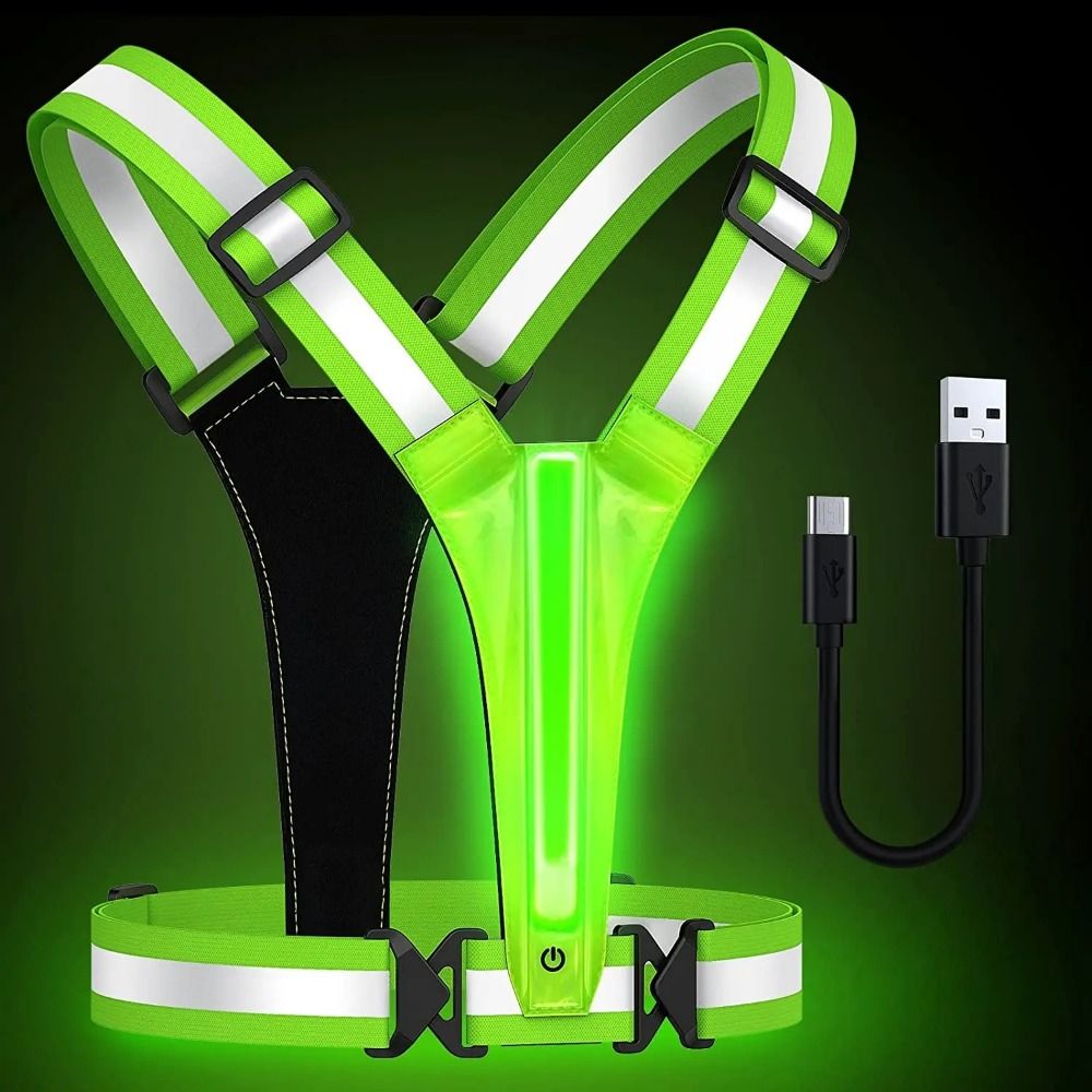 Светоотражающий жилет с LED-по – обзор и цена Running Visibility Gear