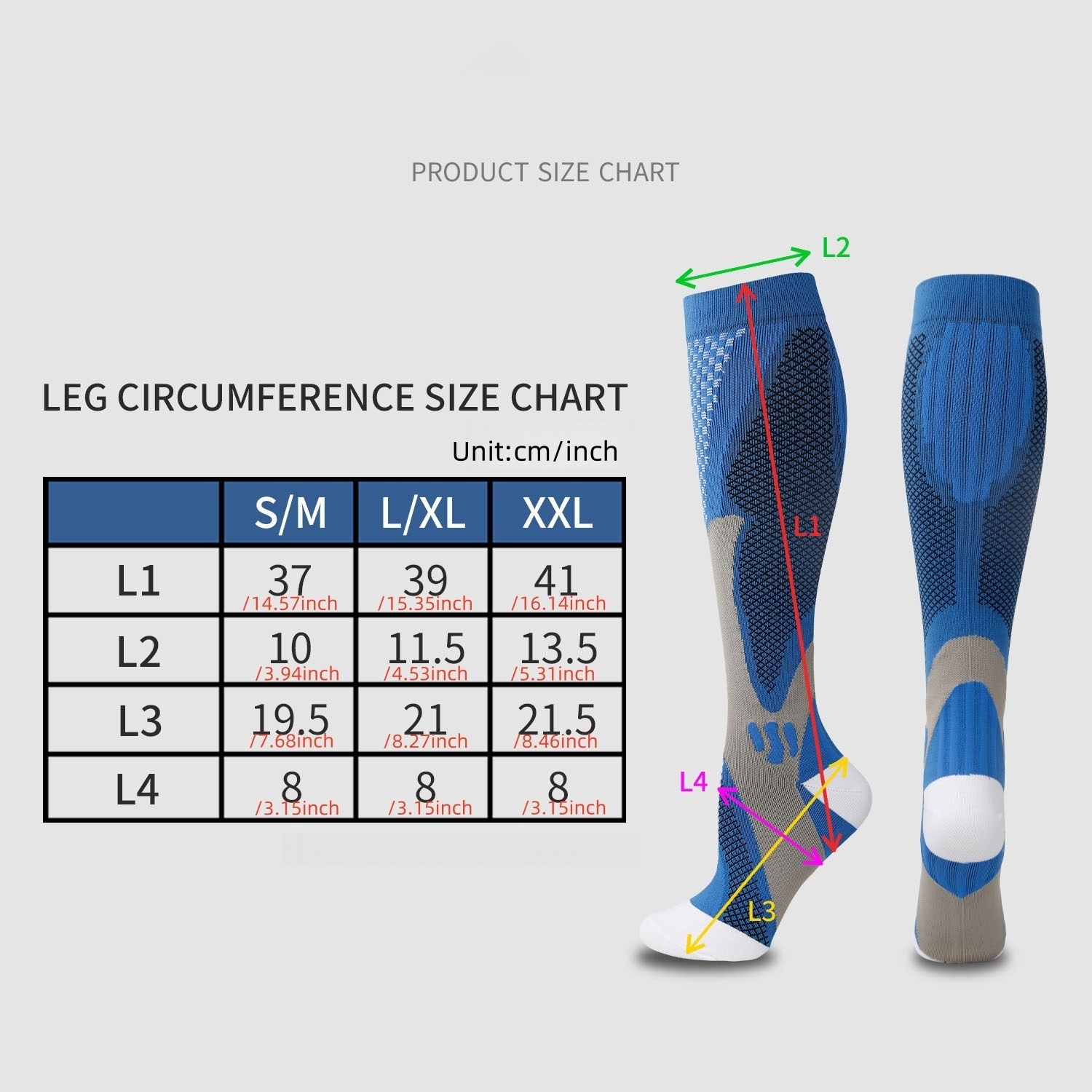 Нейлоновые компрессионные носк – обзор и цена Sports Socks