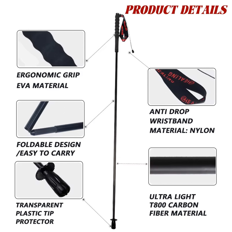 OKHEALING 110 г Ультралегкие 5 – обзор и цена Trekking Pole Carbon