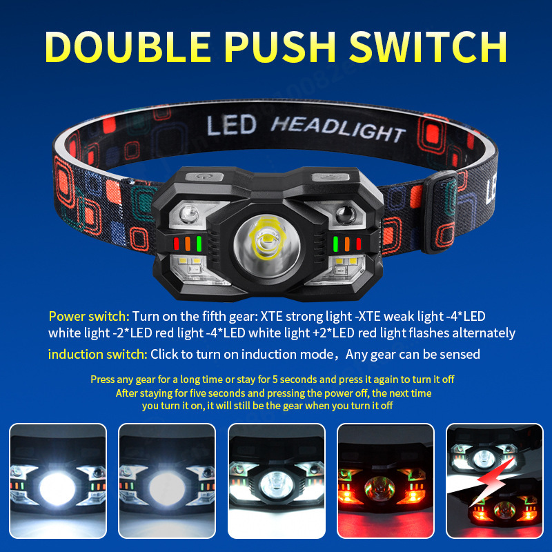 Светодиодный индукционный нало – обзор и цена Running Headlamp