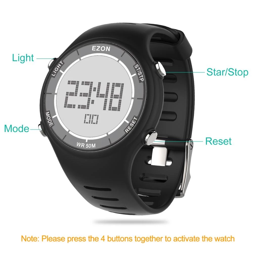 EZON новые модные женские цифр – обзор и цена Running Watch