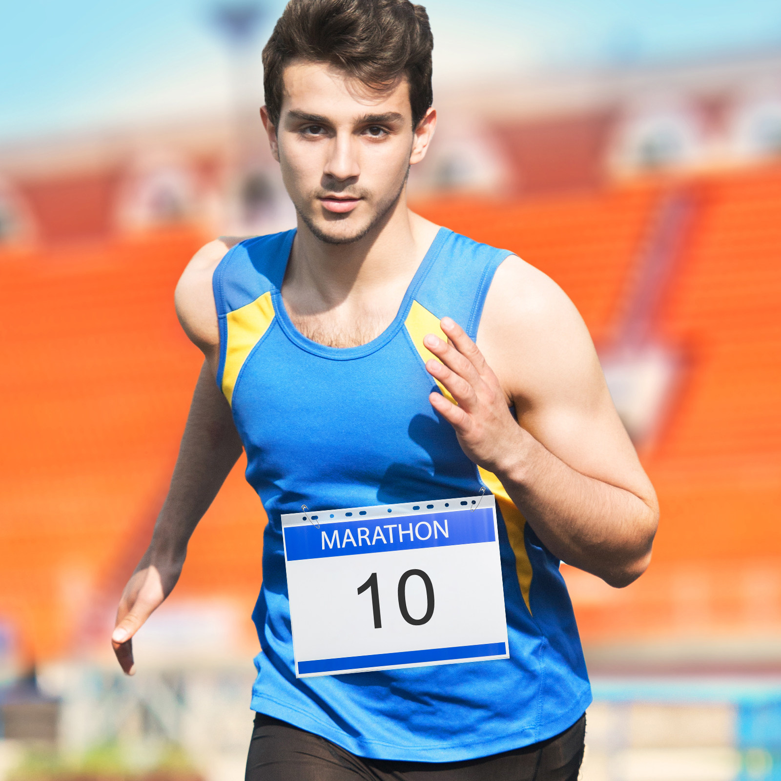 100 шт. прозрачных держателей  – обзор и цена Race Bib