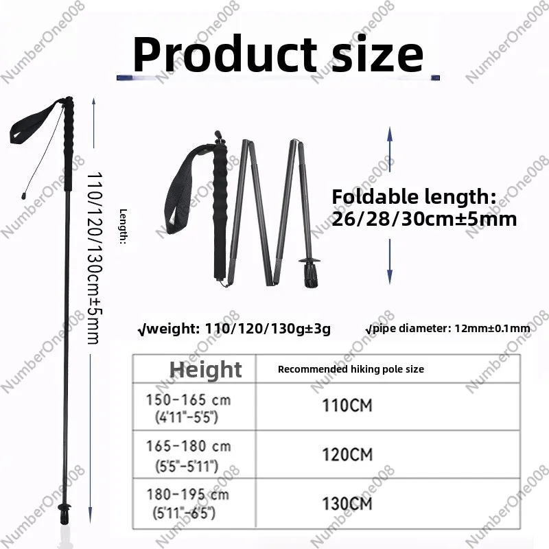 Ультралегкие складные треккинг – обзор и цена Trekking Pole Carbon