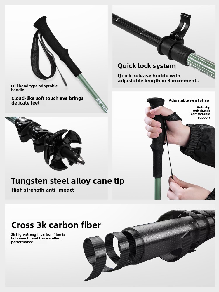 Профессиональные треккинговые  – обзор и цена Trekking Pole Carbon